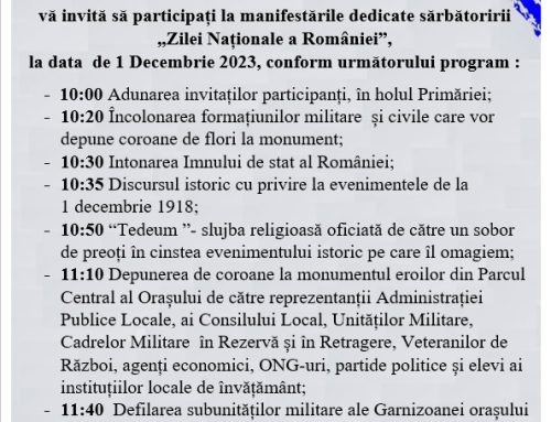 Ziua Națională a României sărbătorita la Cernavoda