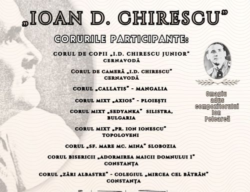 Tradiția continuă.  Festivalului Internațional de Interpretare Corală „Ioan. D.Chirescu” are loc în perioada 20-21 iunie 2026